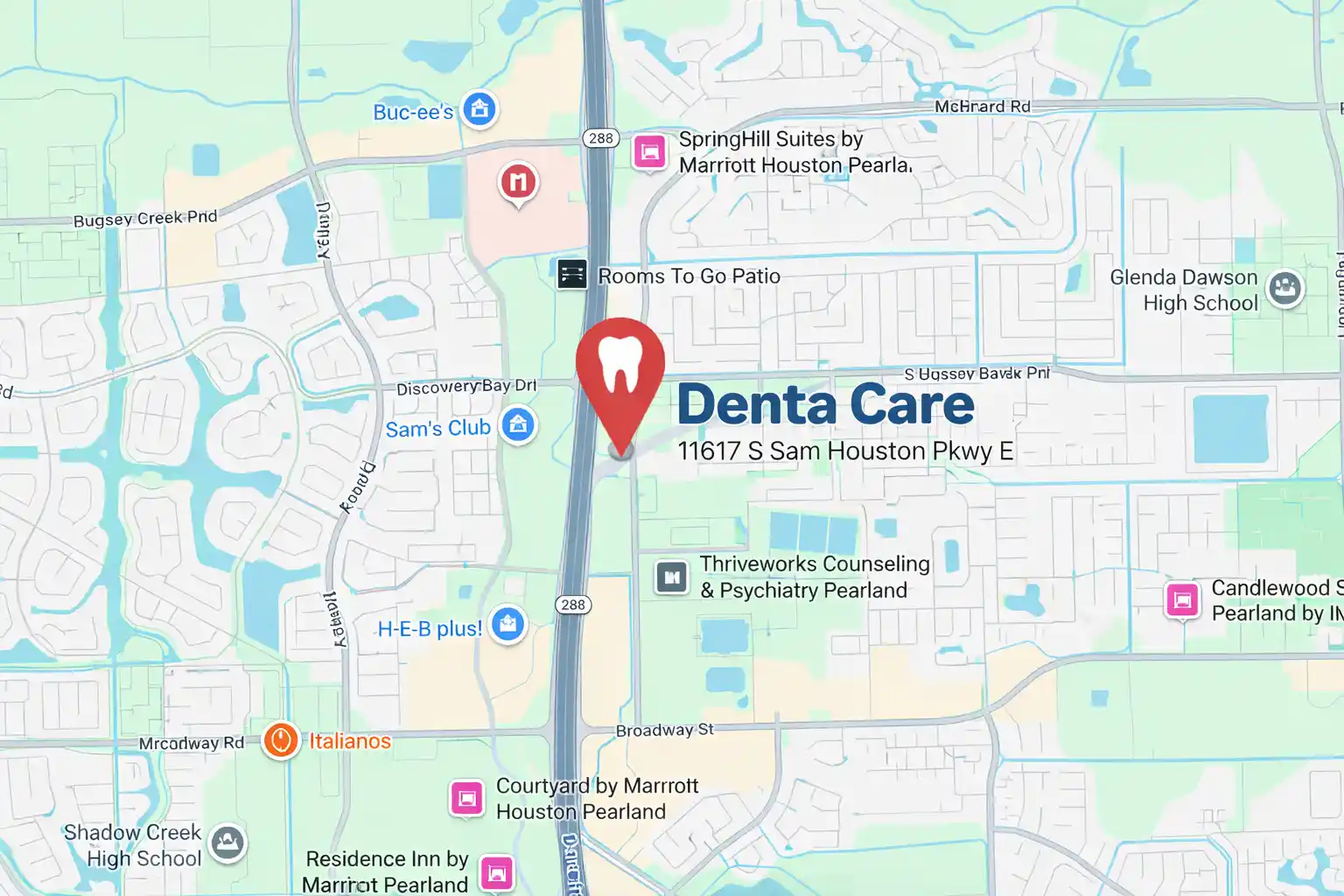 Map preview of Om Dental